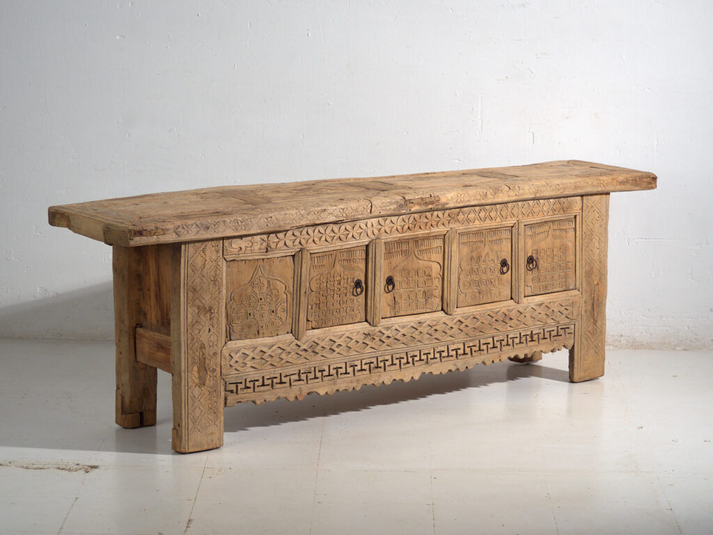 Antique carved pine buffet – China, circa 1900
