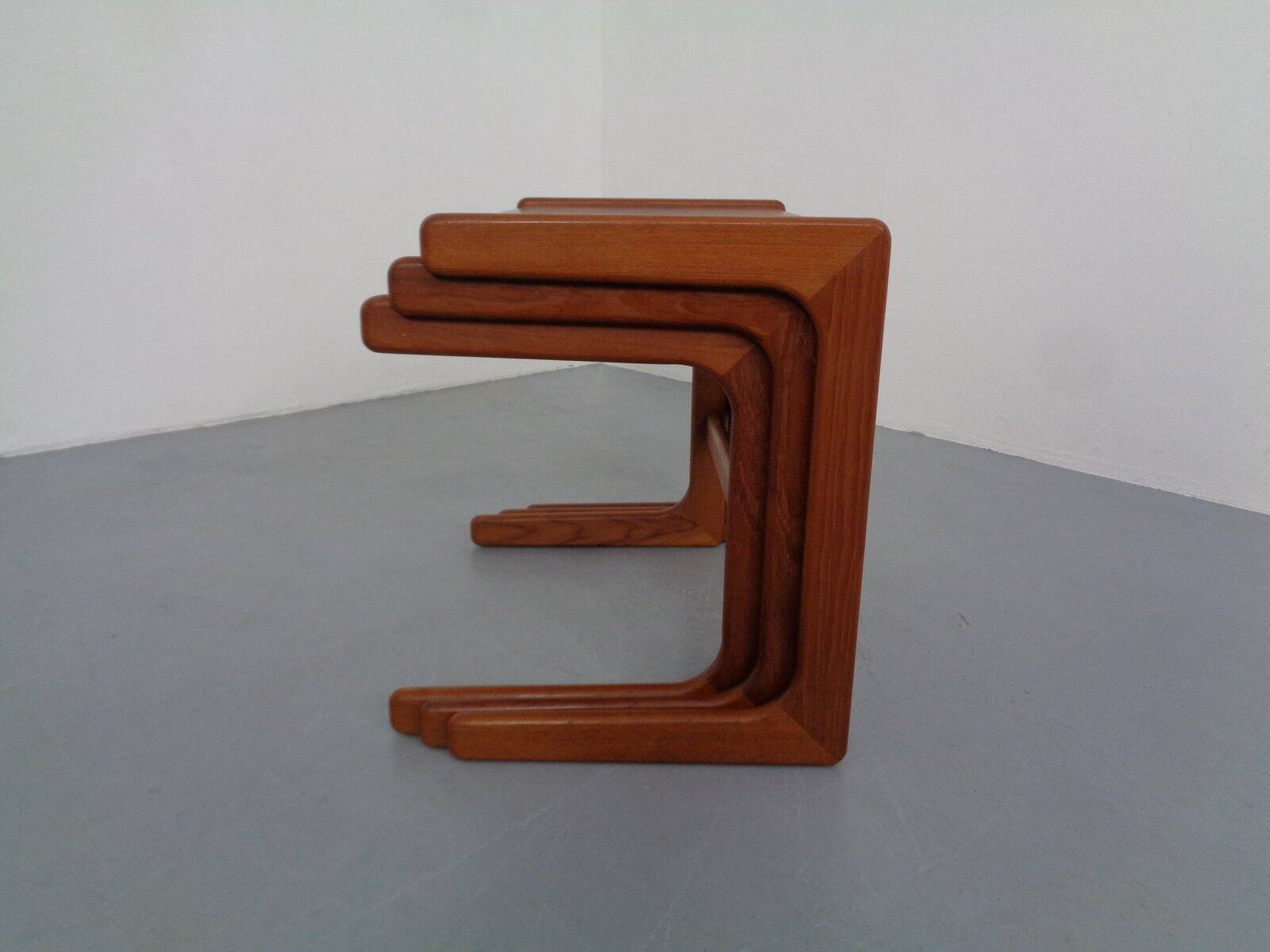 Danish Teak Nesting Tables from Salin Nyborg, 1960s, Set of 3