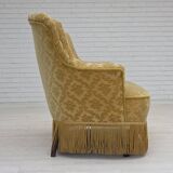 1950s, Danish 2-seater sofa, green/honing furniture velour.