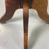 Baumann rotating wooden armchair