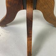 Baumann rotating wooden armchair
