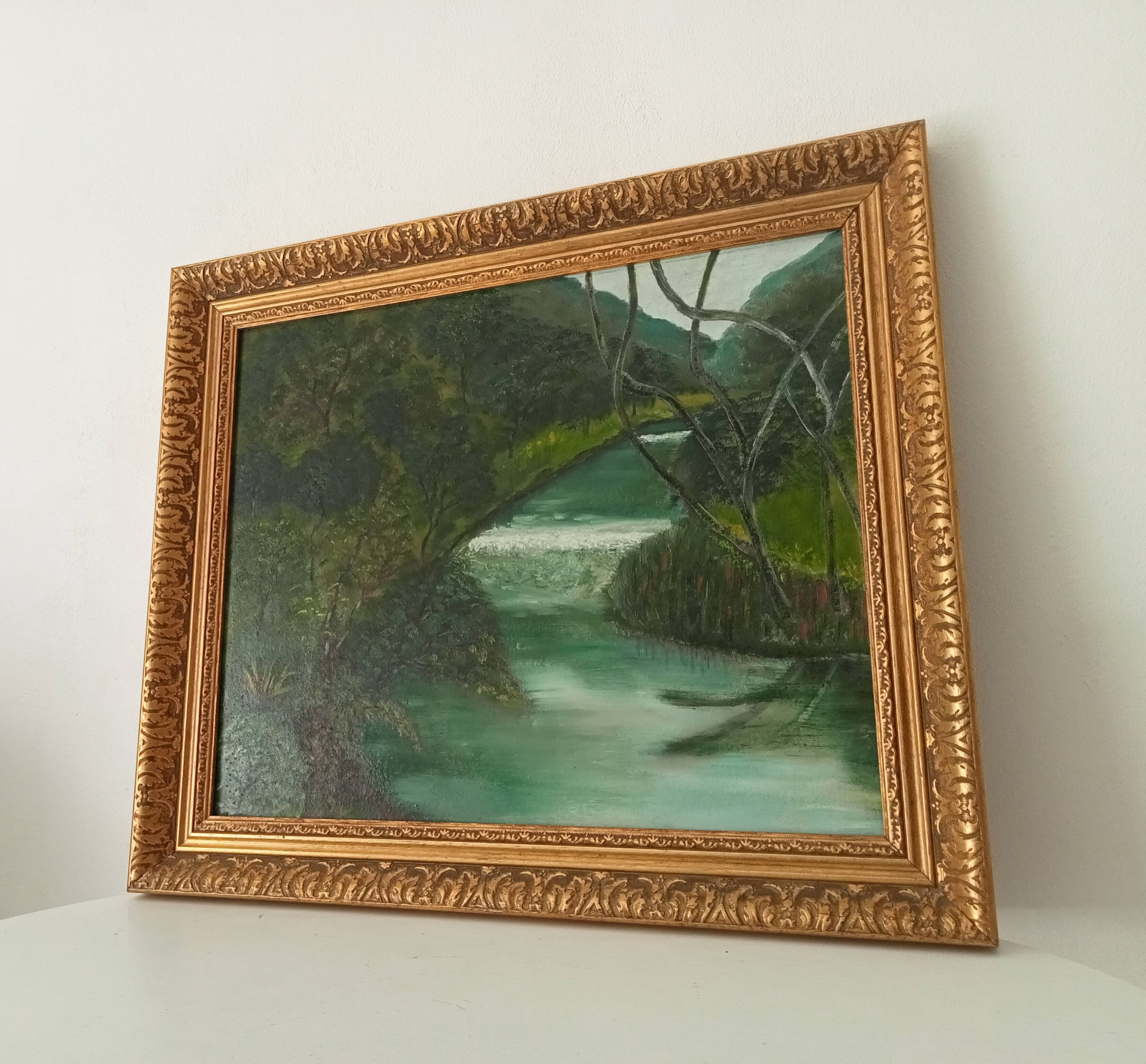 Oil painting by René Férréol Ringenbach "Val de Cusance"