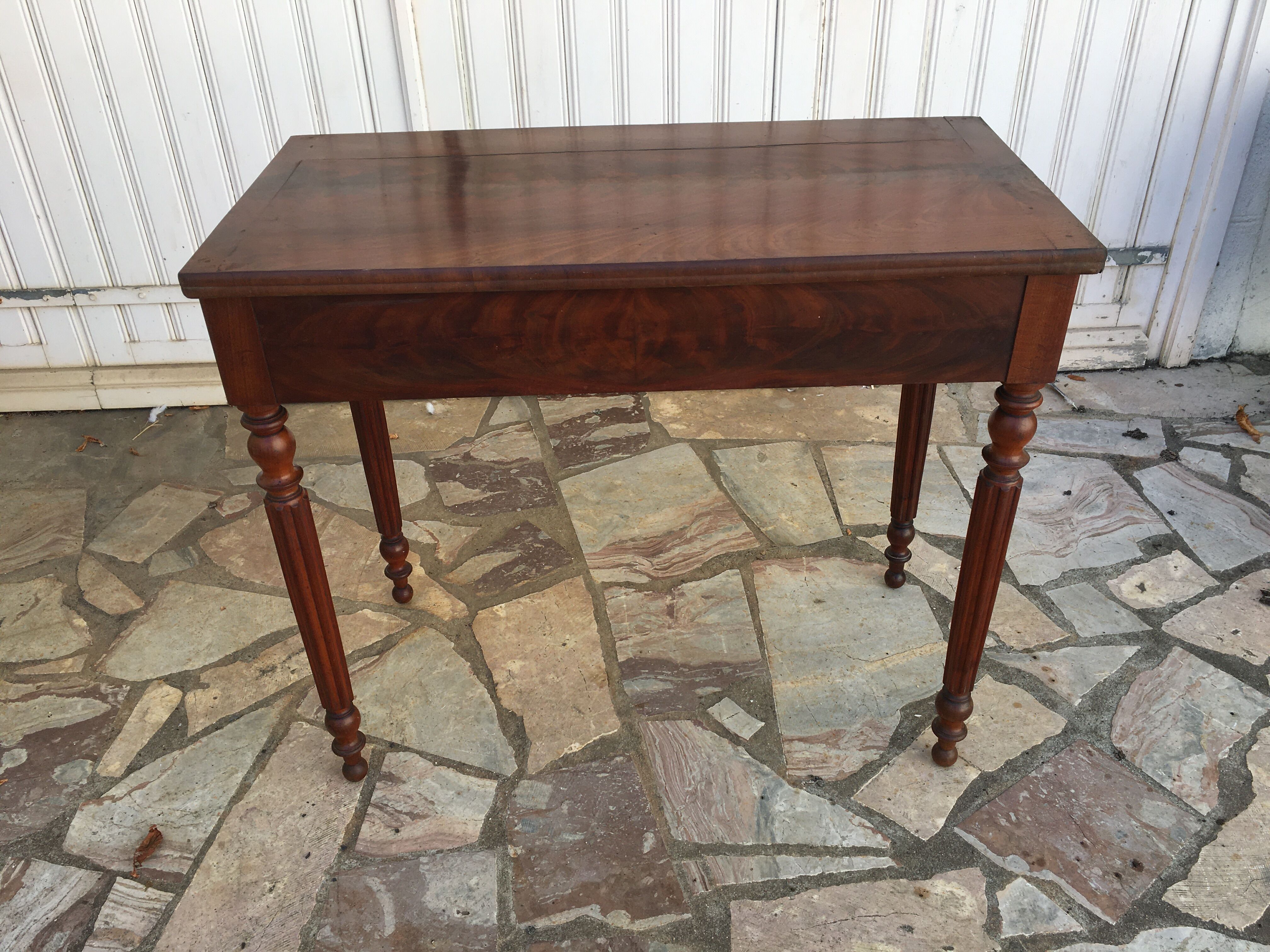 Louis Philippe console in mahogany 19th century
