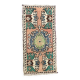 Small Vintage Turkish Rug 87x56 cm, Short Runner, Tribal, Shabby, Mini Carpet