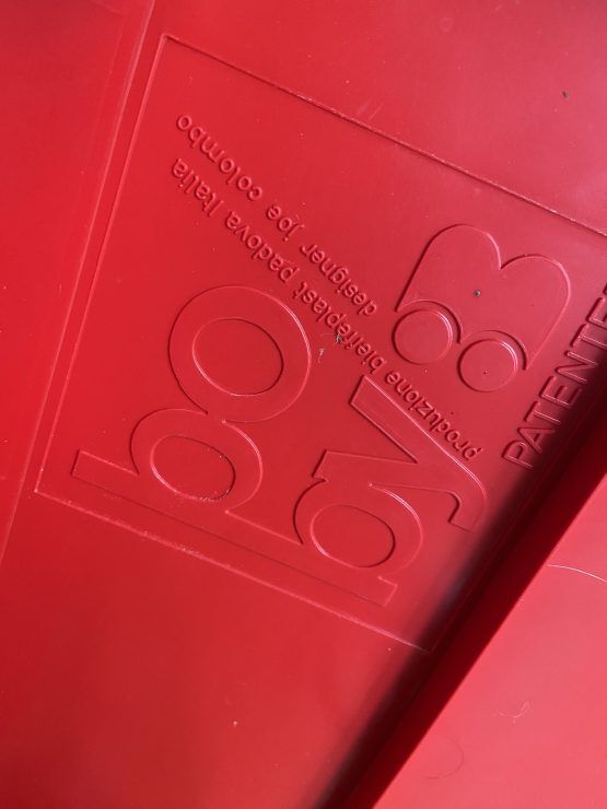 Boby red server by Joe Colombo editions Bieffeplast made in Italy