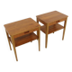 Pair of Scandinavian teak bedside tables, Björkås Möbelfabrik, Sweden, 1960