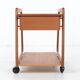Sika Mobler sewing trolley, teak, Denmark, vintage, 1960s