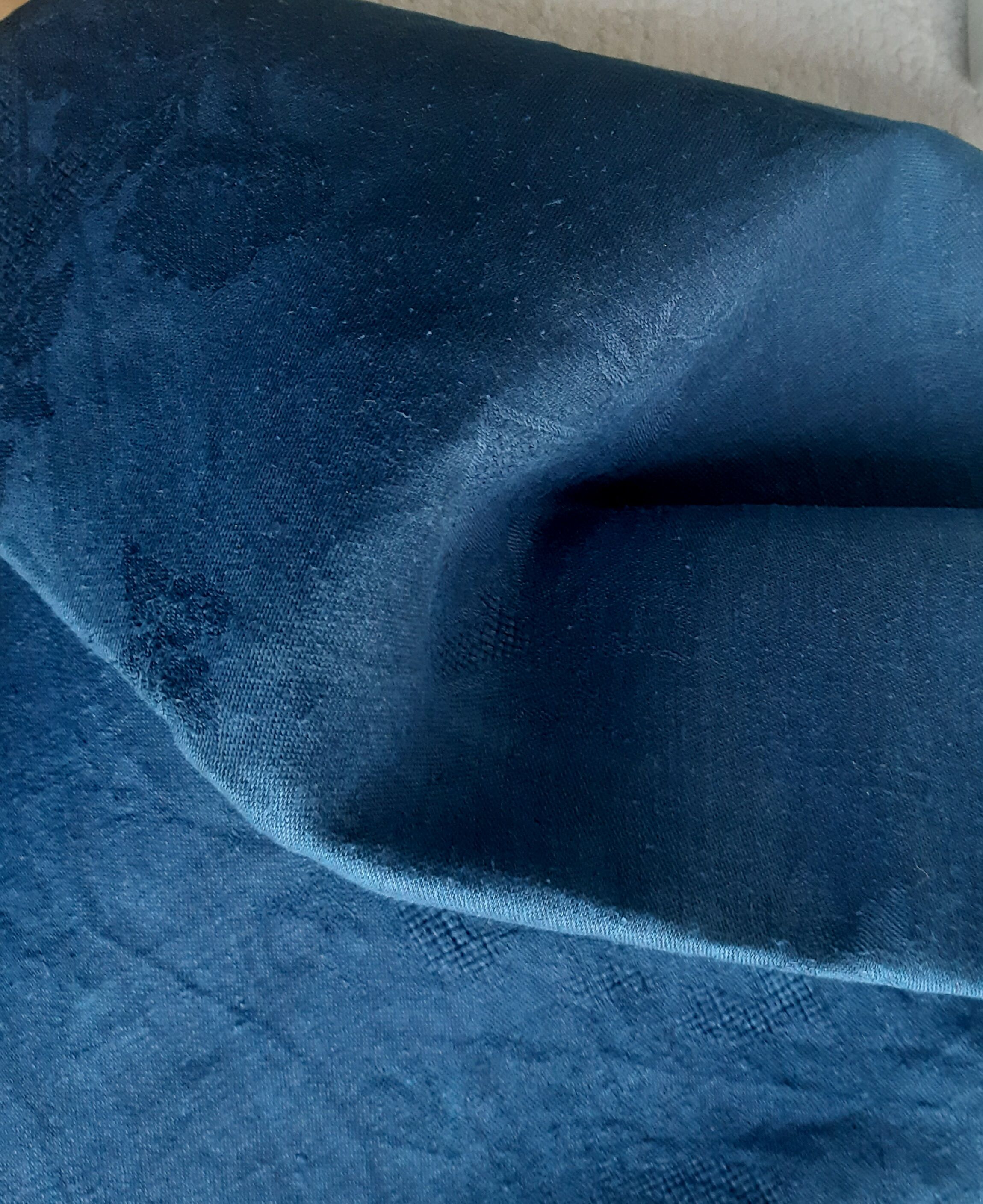 Old linen tablecloth