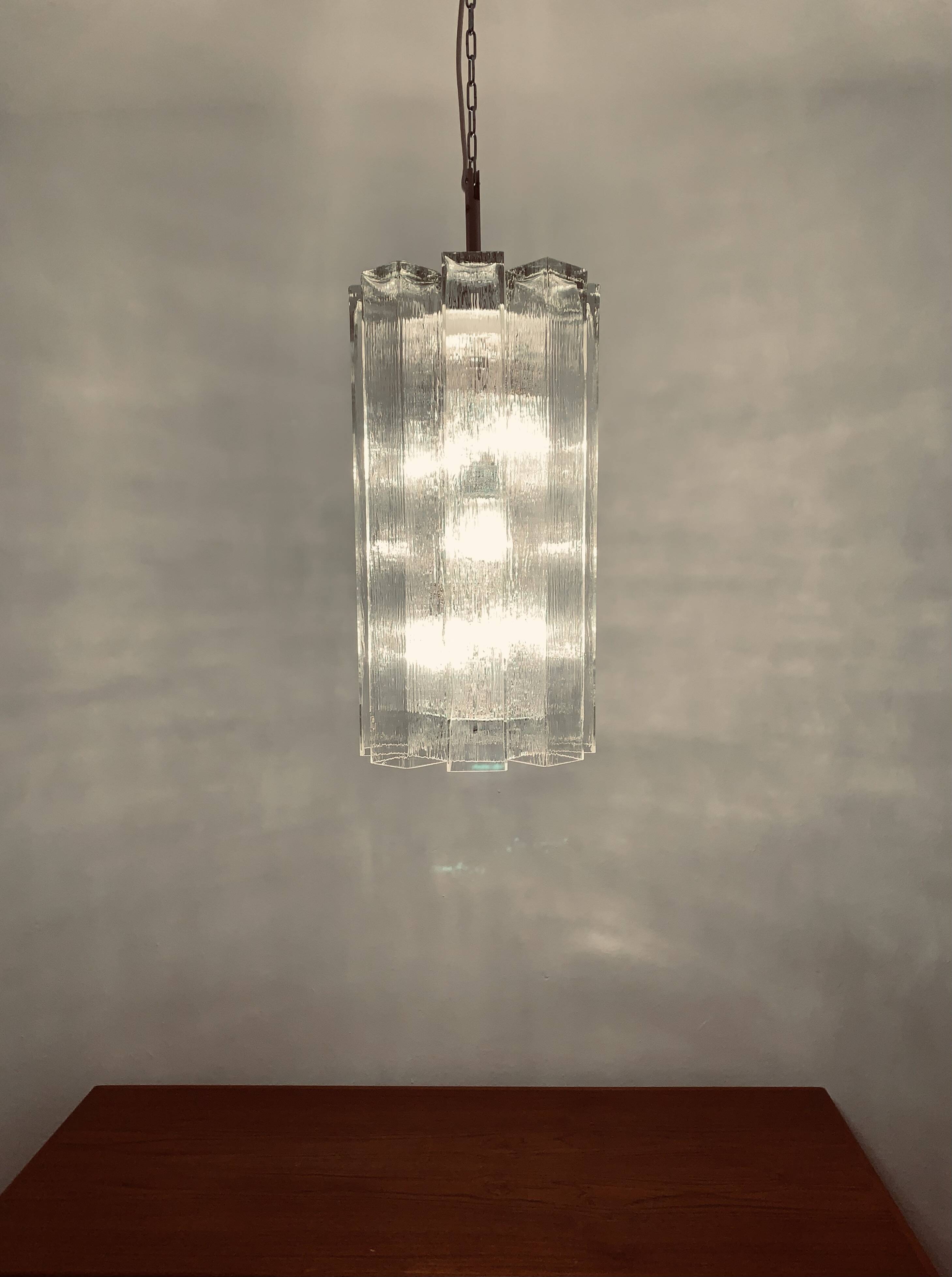 Large Crystal Glass Chandelier by Doria