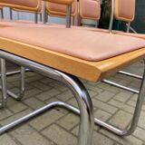 set of 6 chairs by Marcel Breuer Cesca B32 skaï 1960