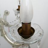 Pink stamps chandelier