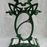 Art Nouveau style cast iron umbrella stand