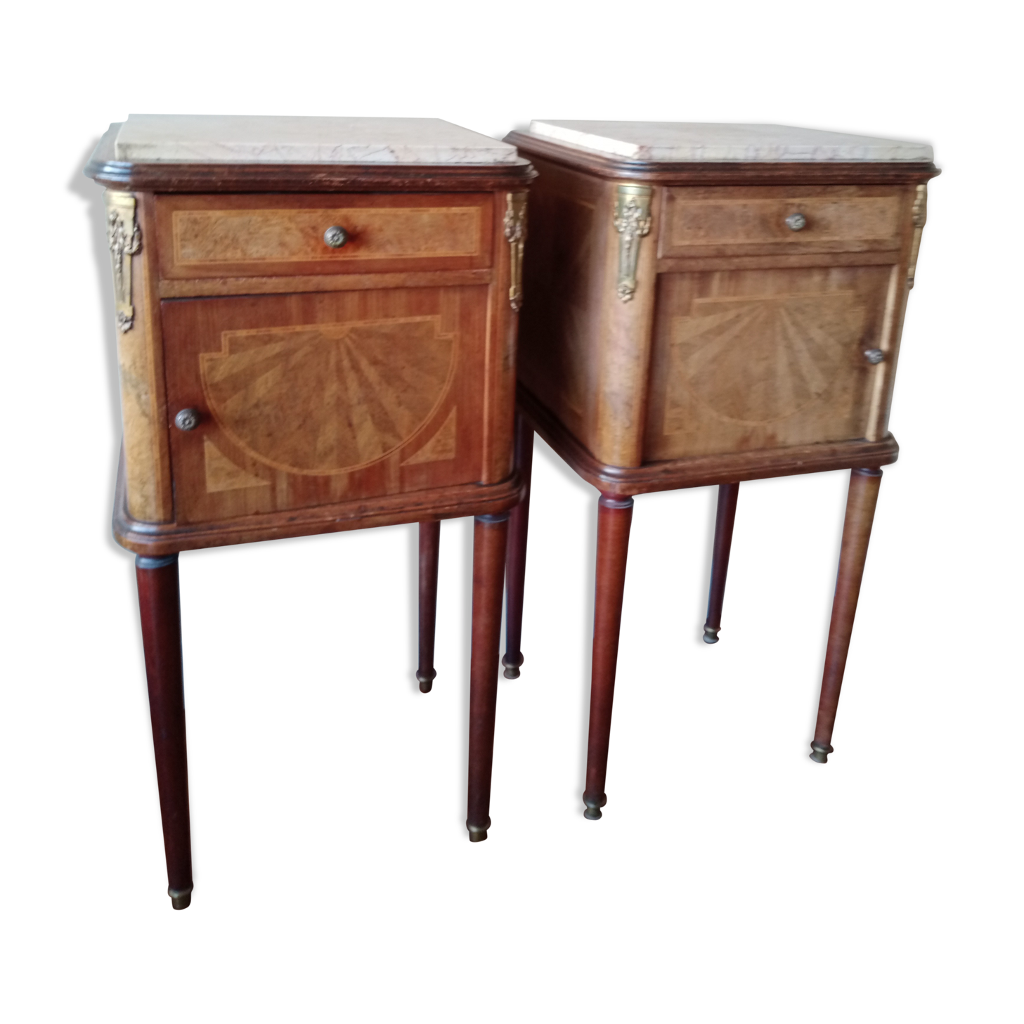 Paire de chevets art deco