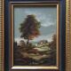 Oil on panel: landscape