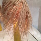 Yellow ceramic lamps pair