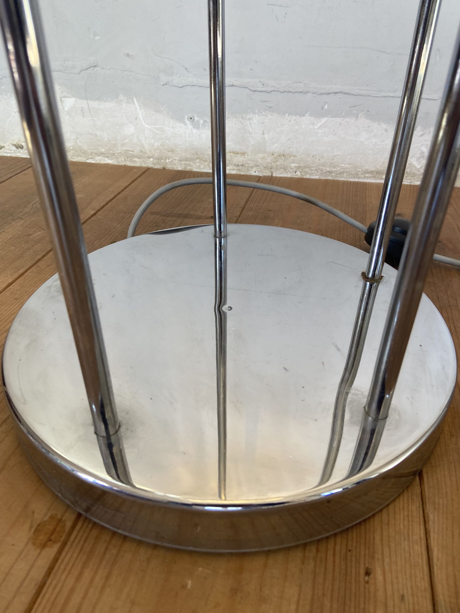 Waterfall floor lamp 5 globes Marinha Grande factory 70s