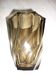 Vintage dark smoked glass vase