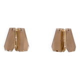 Hollywood Regency Brass Wall lamps 1970s