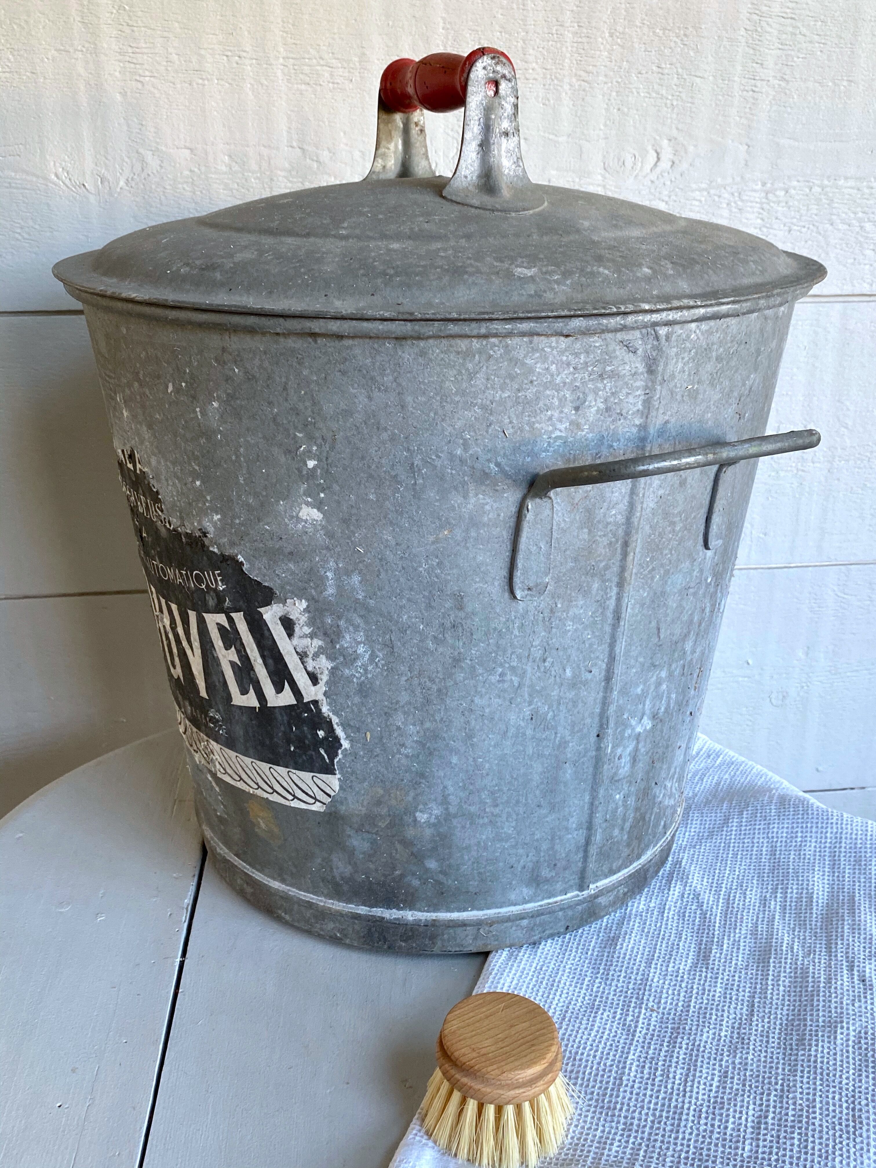 Old zinc washing machine