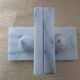 Vintage bookends in grey veined white marble – Minimalist design