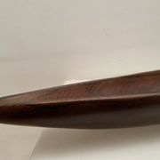 Centerpiece, canoe, wood art, jean gillon, jacaranda, vintage 70
