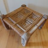 Tabouret bas en bois