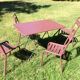 Série de 4 chaises en métal