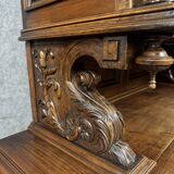Superb Renaissance style walnut display cabinet circa 1850