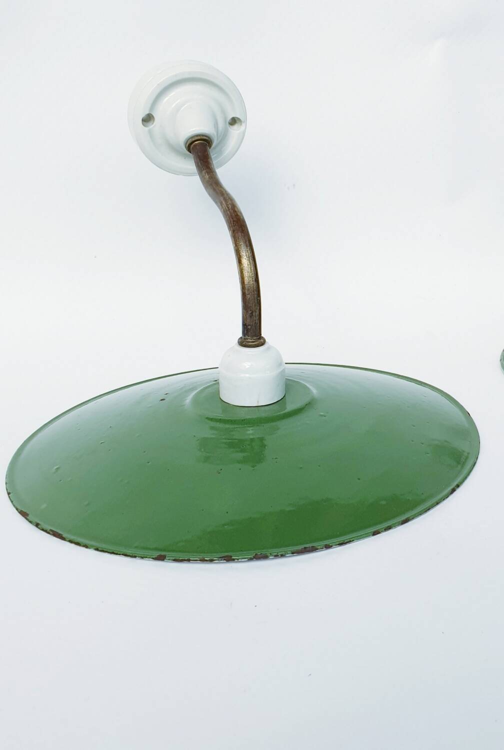 Antique swan neck wall lights