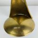 Sculptural brass candle holder, vintage
