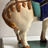 Glazed ceramic horse