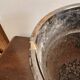 Vintage Red Black Metallic Terracotta Flower Pot