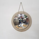 Mid-century round metal mirror, France 1960's