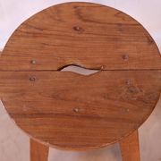 Tabouret d'atelier en teck birman