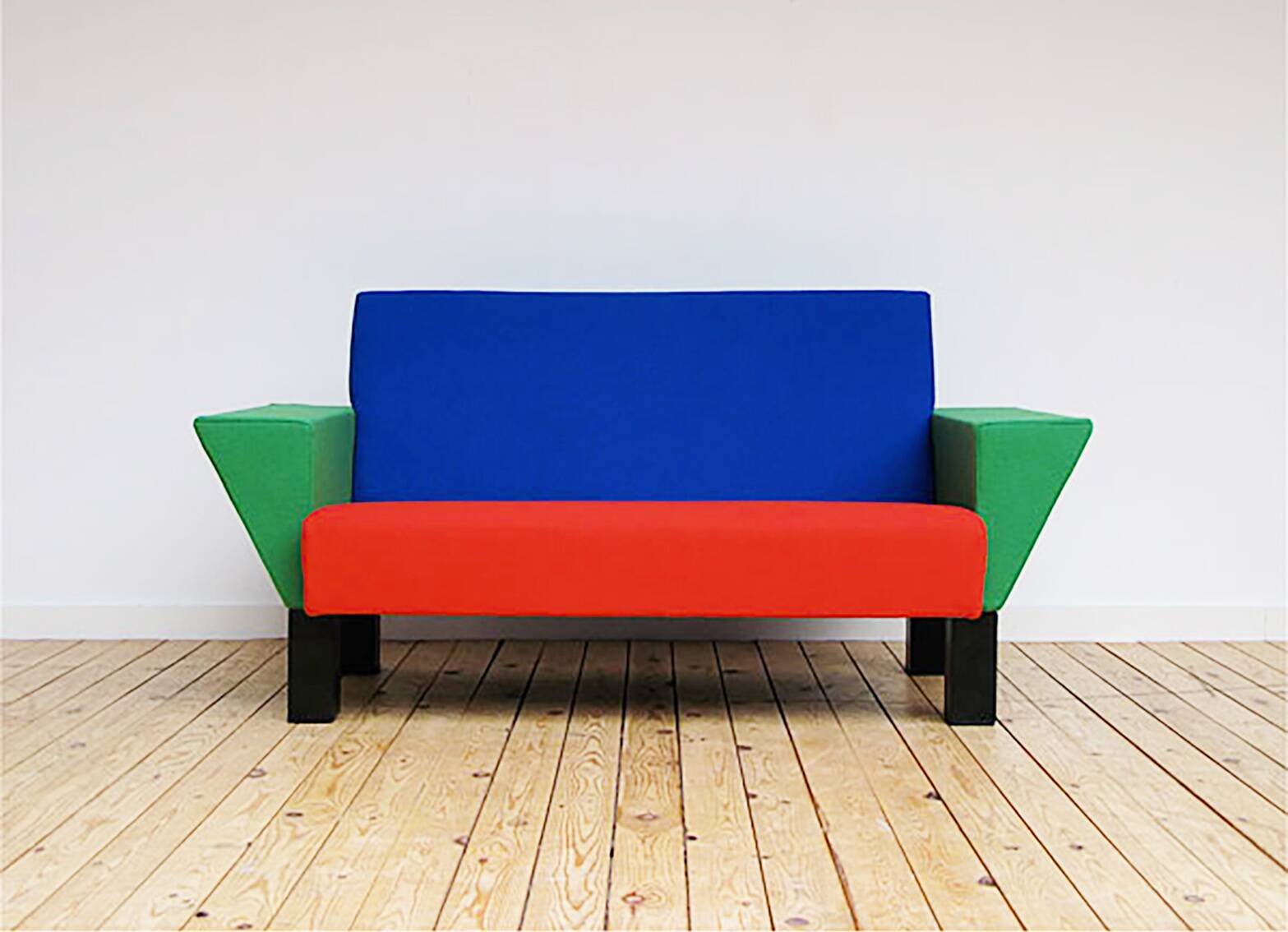 Westside bench and 2 armchairs by Ettore Sottsass for Knoll International, 1983