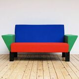 Westside bench and 2 armchairs by Ettore Sottsass for Knoll International, 1983