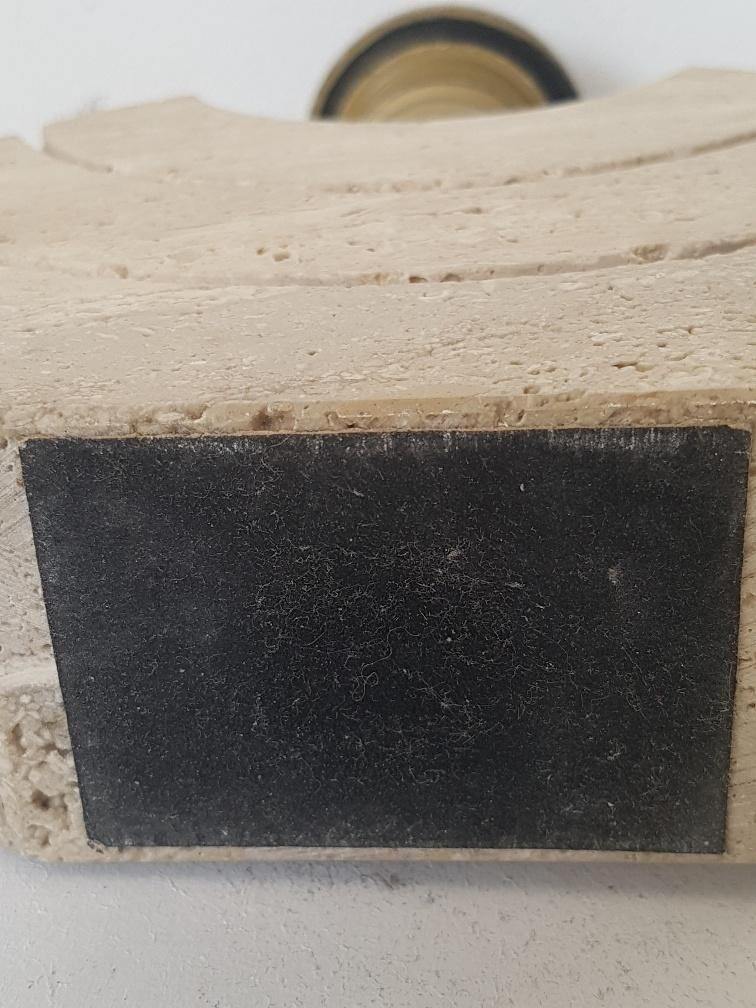 Lamp in travertine 70s