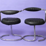 Set of 4 chairs "Cobra", by Giotto Stoppino