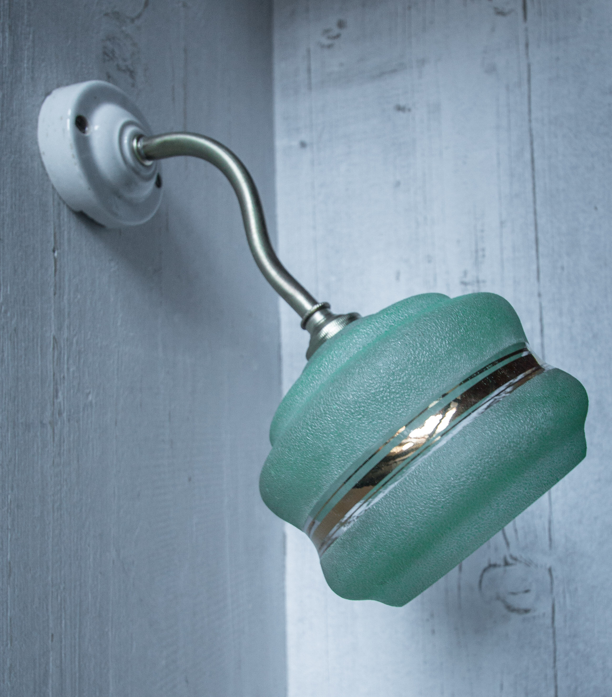 Glass Granita wall light, 1940