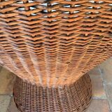 Mid-century wicker armchair