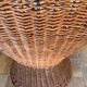 Mid-century wicker armchair