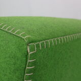 Set of 2 green "utrecht" lounge chairs Gerrit Rietveld for Cassina, 1980's italy