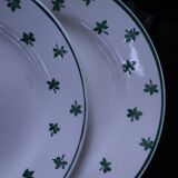 Set of 6 flat plates 5200 Sarreguemines and Digoin Vintage