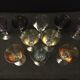 Serie de 10 verres de couleurs