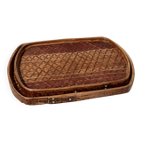 Duo de plateaux en bambou