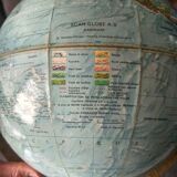 Vintage globe 60 scan globe a/s replogle 1960 Denmark (rotatable 360 °)