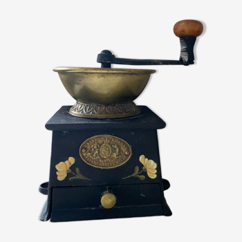 Old English cast iron coffee grinder