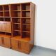 Vintage Scandinavian double bookcase in teak from the 60s