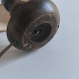 Table lamp in turned wood