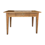 Nino solid wood walnut desk with drawer